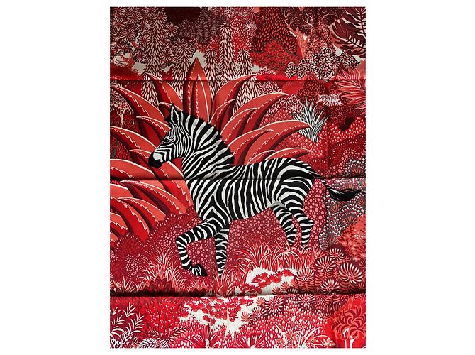 Hermès Cebra de Montaña Negro Rosa Roja - vista 5