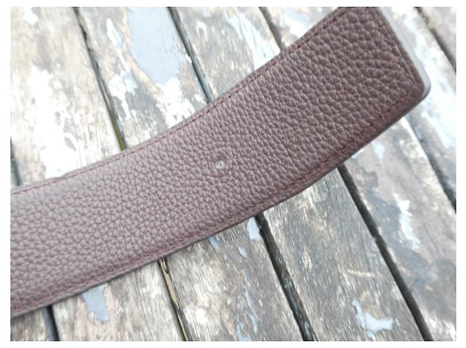 Hermès reversible belt black box / chocolate epsom 100cms box and dustbag - view 5