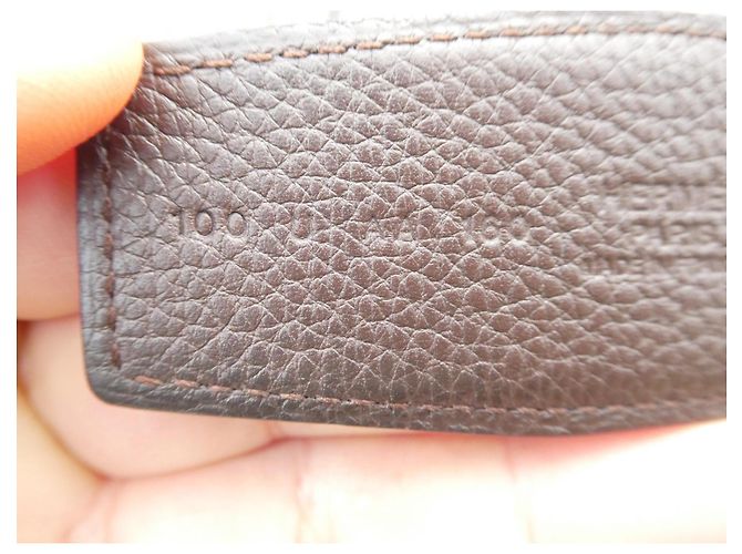 Hermès reversible belt black box / chocolate epsom 100cms box and dustbag - view 7