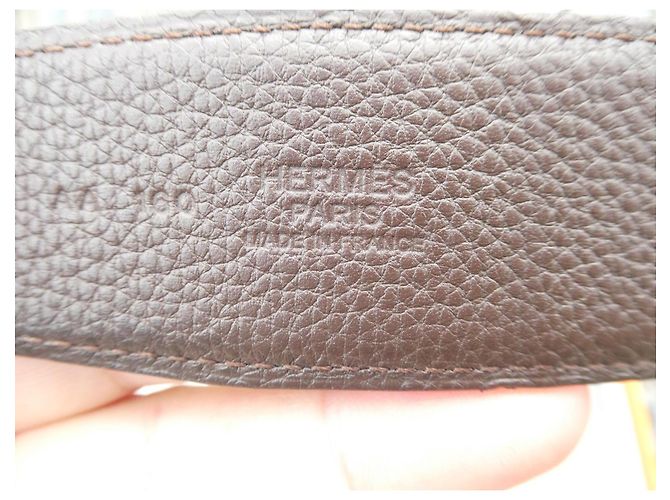 Hermès reversible belt black box / chocolate epsom 100cms box and dustbag - view 8