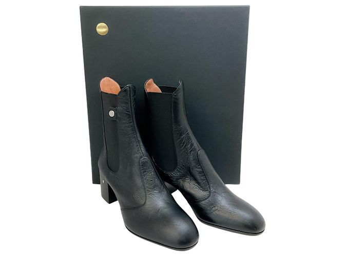 Laurence Dacade Black Leather Angie Ankle Boots - view 6