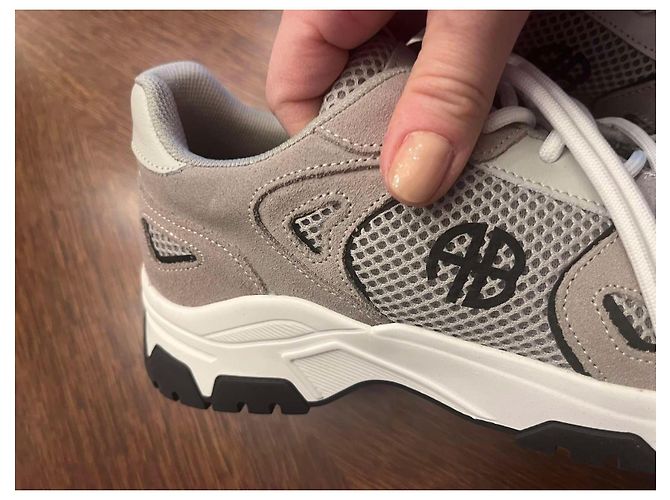 Anine Bing Brody Sneaker Leder Grau - Ansicht 2