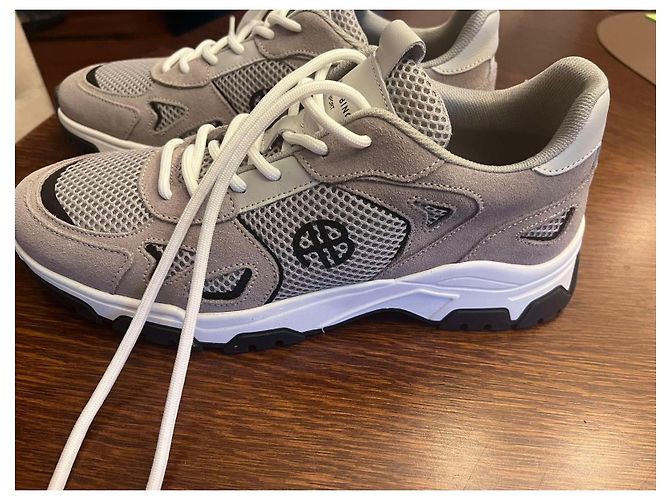 Anine Bing Brody Sneaker Leder Grau - Ansicht 5