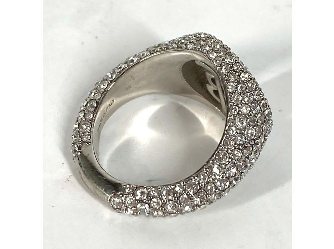 Anello in argento con strass Burberry - vista 4