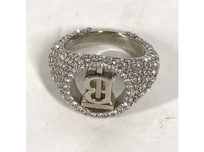 Anello in argento con strass Burberry - vista 6