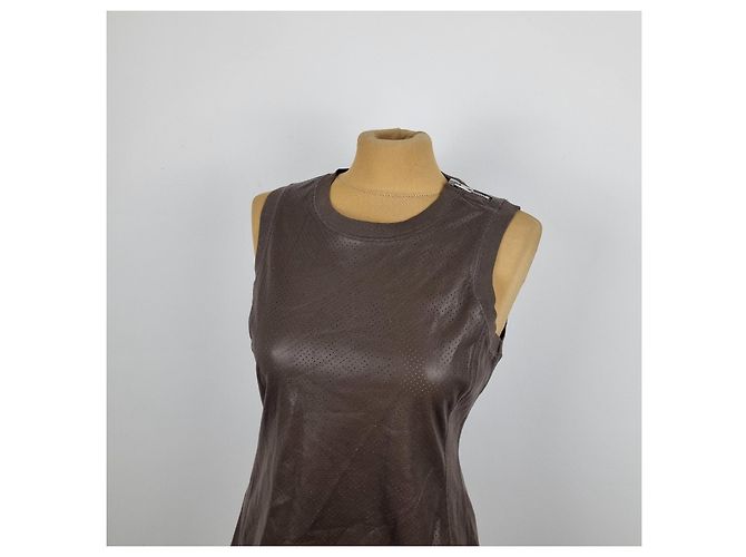 Top Pinko Marrón de Poliéster Castaño - vista 3