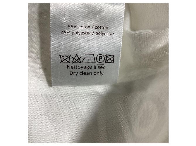 Vestido midi estampado com costas cruzadas Alaïa em algodão branco - vista 6