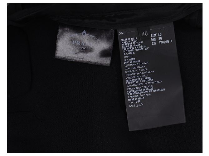 Prada gerade geschnittene Hose aus schwarzem Polyester - Ansicht 10