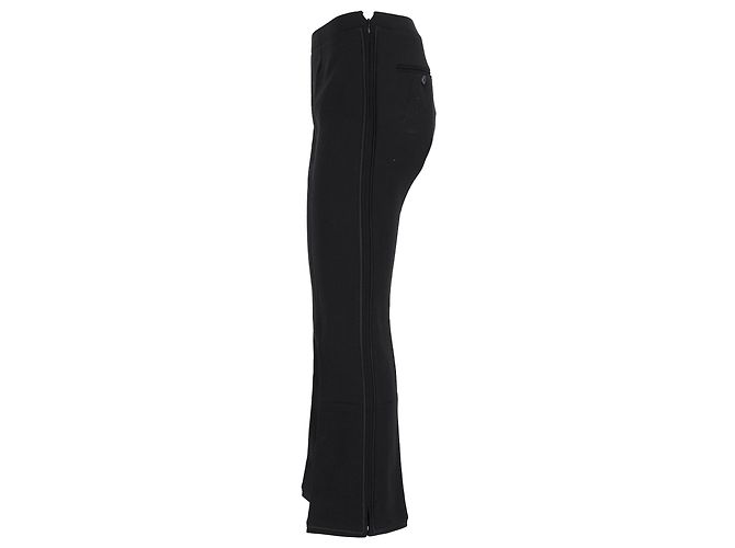 Prada gerade geschnittene Hose aus schwarzem Polyester - Ansicht 2