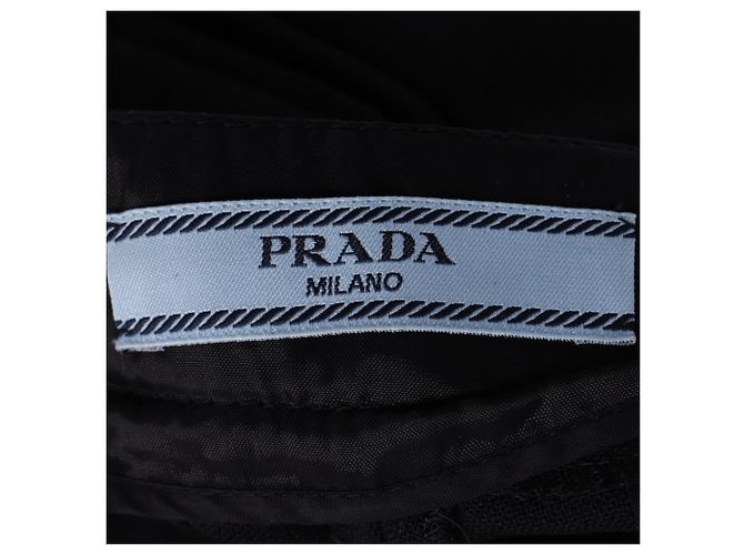 Prada gerade geschnittene Hose aus schwarzem Polyester - Ansicht 4