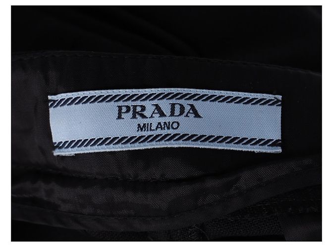 Prada gerade geschnittene Hose aus schwarzem Polyester - Ansicht 9