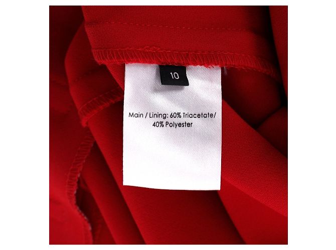 Autre Marque Vestido Bodycon con cuello halter Alex Perry en triacetato rojo Roja - vista 10