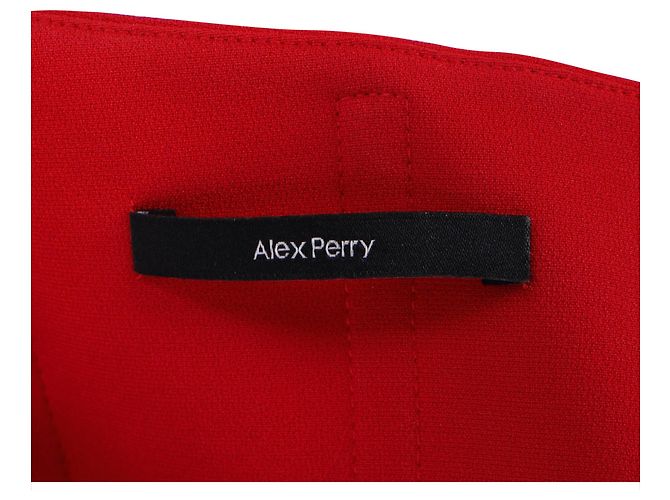 Autre Marque Vestido Bodycon con cuello halter Alex Perry en triacetato rojo Roja - vista 4