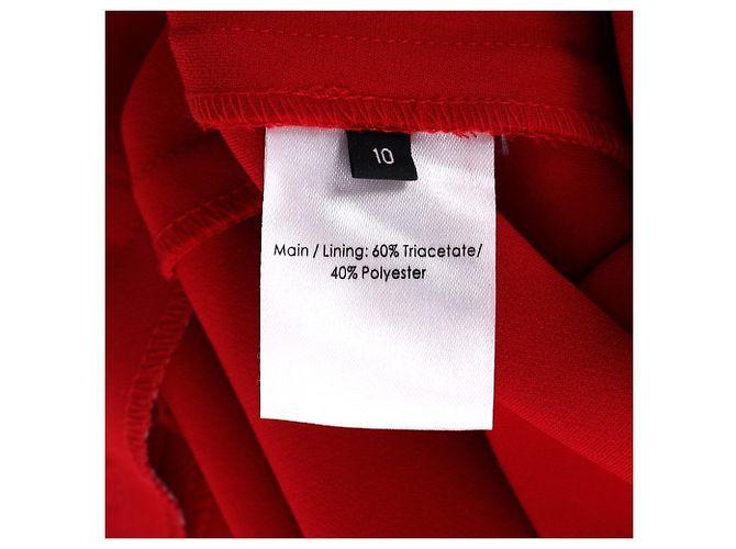 Autre Marque Vestido Bodycon con cuello halter Alex Perry en triacetato rojo Roja - vista 5