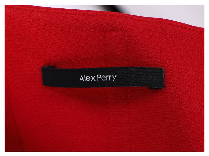 Autre Marque Vestido Bodycon con cuello halter Alex Perry en triacetato rojo Roja - vista 9