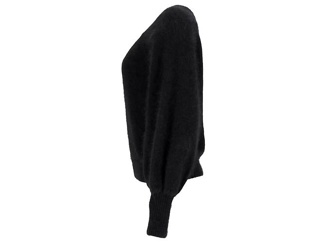 Suéter de uma shoulder Alberta Ferretti em lã preta Preto - vista 2