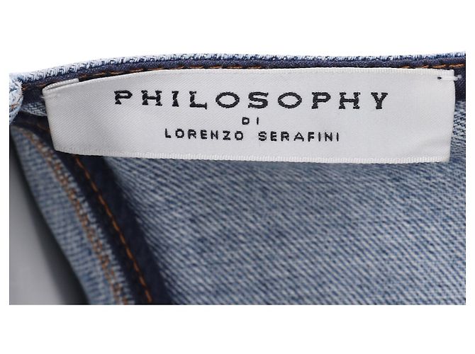 Autre Marque Mono de denim Philosophy de Lorenzo Serafini en algodón azul claro - vista 4