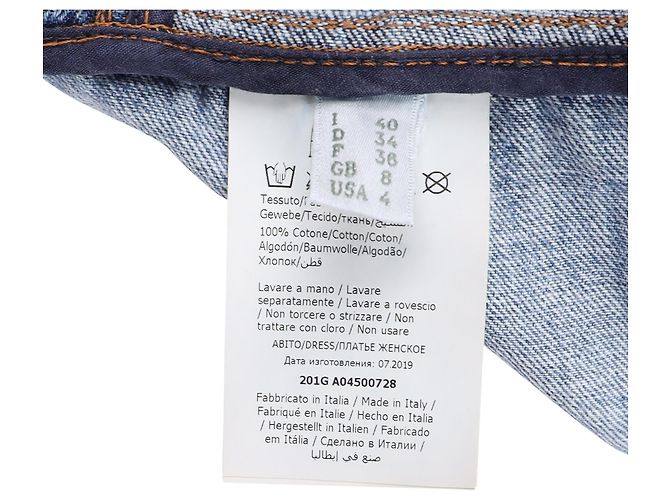 Autre Marque Mono de denim Philosophy de Lorenzo Serafini en algodón azul claro - vista 5