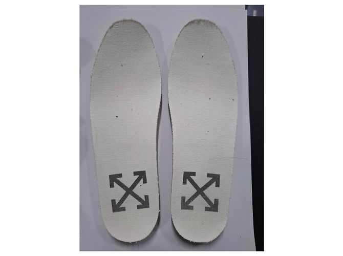 Off White Tênis baixos de couro branco com detalhes em glitter Off-White 2.0 - vista 18