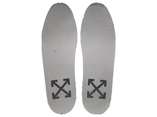Off White Tênis baixos de couro branco com detalhes em glitter Off-White 2.0 - vista 9