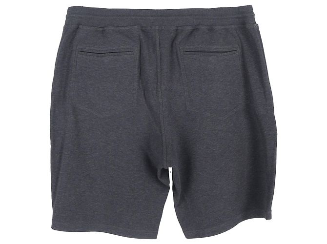 Brunello Cucinelli Mélange Drawstring Shorts in Grey Cotton - view 2