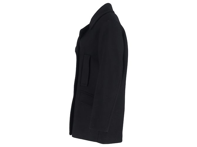 Abrigo de lana negro de doble botonadura Max Mara Sportmax - vista 2