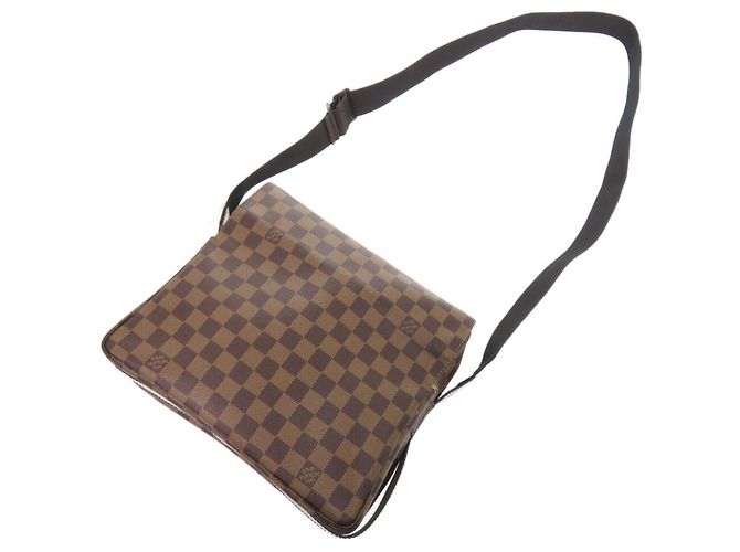 Borsa a Spalla Naviglio Damier Louis Vuitton Marrone Damier ebene - vista 7