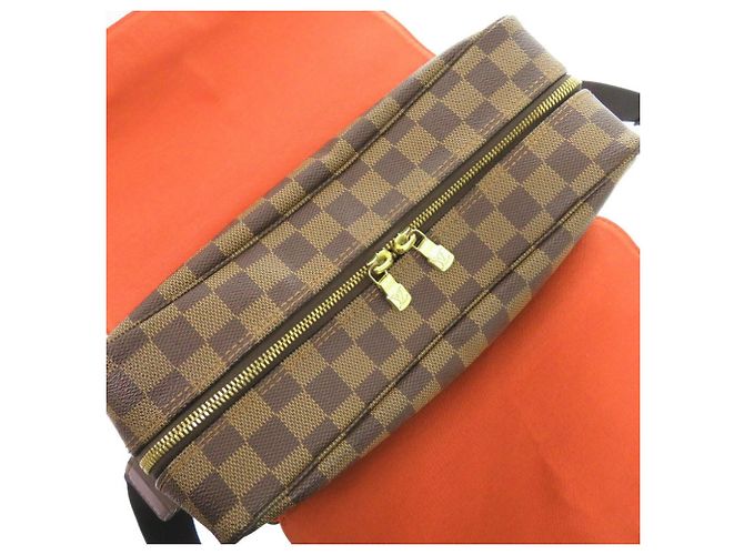 Borsa a Spalla Naviglio Damier Louis Vuitton Marrone Damier ebene - vista 8