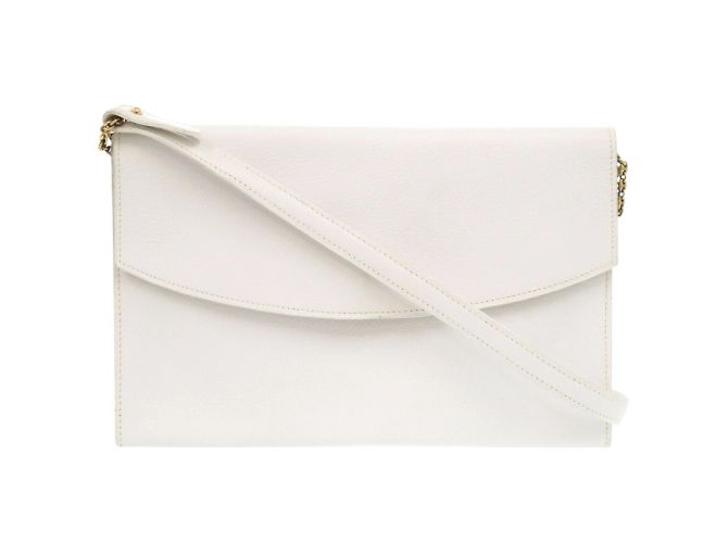 Hermès Borsa a spalla Hermes Veau Gulliver bianca Bianco - vista 2