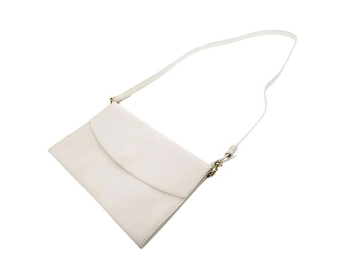 Hermès Borsa a spalla Hermes Veau Gulliver bianca Bianco - vista 5
