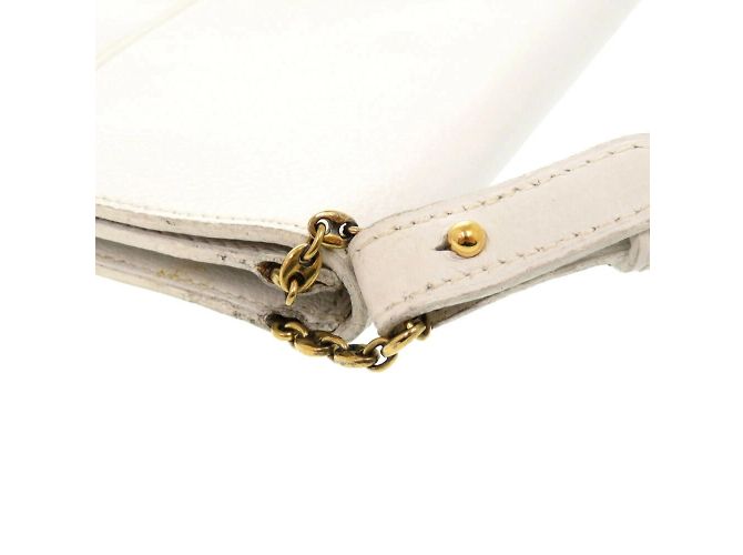 Hermès Borsa a spalla Hermes Veau Gulliver bianca Bianco - vista 9