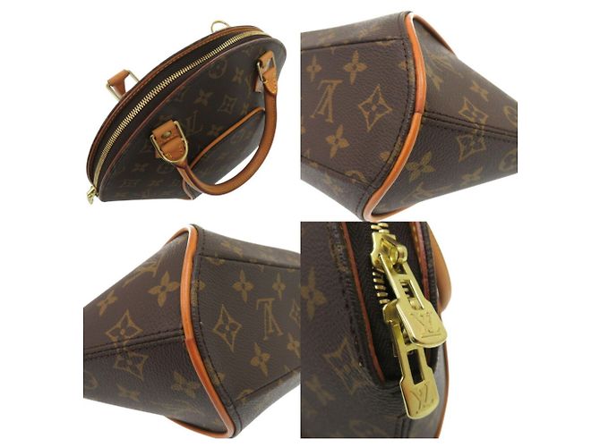 Borsa a mano Monogram Ellipse PM Louis Vuitton Marrone Monogramma - vista 9