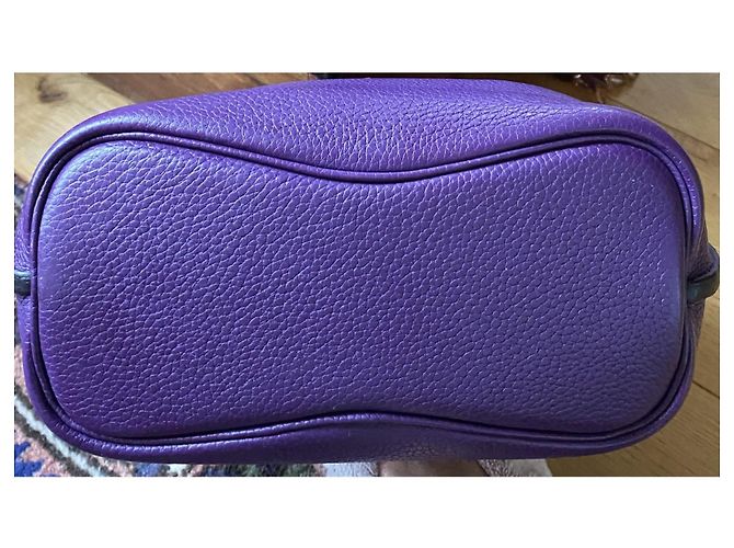 Hermès Borsa in pelle So Kelly Viola scuro - vista 5