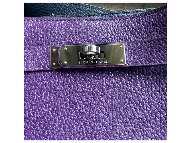 Hermès Borsa in pelle So Kelly Viola scuro - vista 6