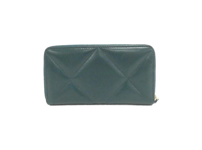 Cartera larga Chanel 19 Línea AP0948 Verde - vista 2