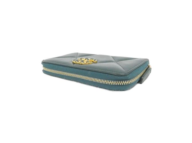 Cartera larga Chanel 19 Línea AP0948 Verde - vista 4