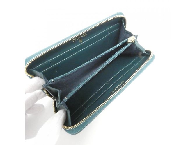 Cartera larga Chanel 19 Línea AP0948 Verde - vista 7