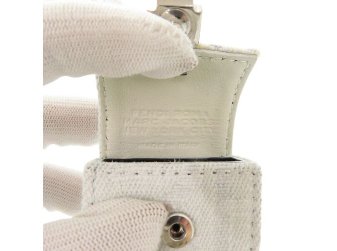 Fendi x MARC JACOBS Cinghia in Denim Bianco Blu - vista 6