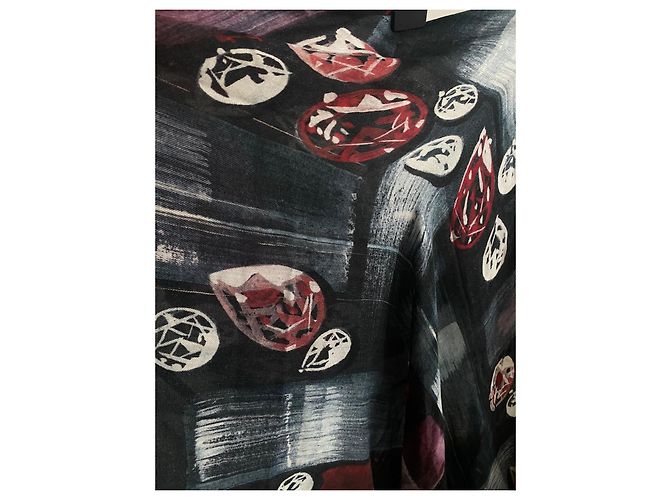 Sciarpa XL Chanel in cashmere tweed Multicolore - vista 2