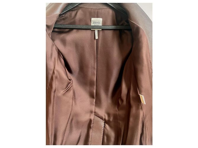 Hermès Lederjacke Braun - Ansicht 6