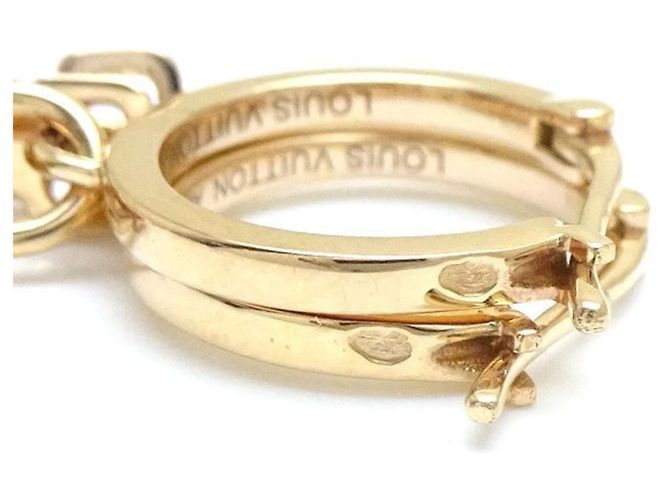 Orecchini Creole Lockit Louis Vuitton in Oro Rosa - vista 8