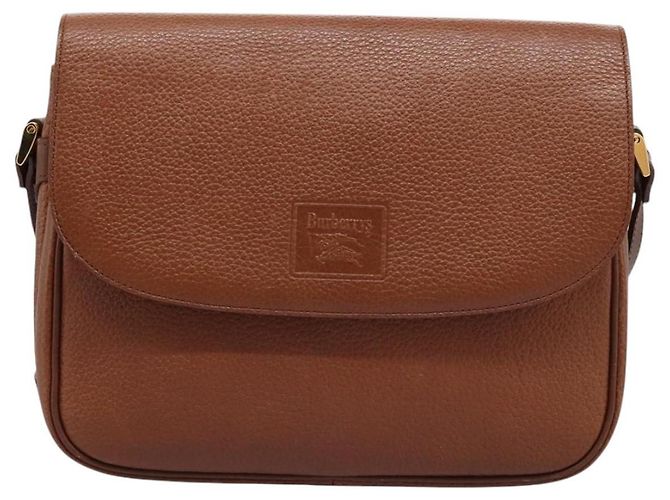 Autre Marque Borsa a Spalla Burberrys in Pelle Marrone Auth bs22432 - vista 13