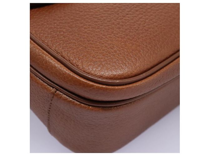 Autre Marque Borsa a Spalla Burberrys in Pelle Marrone Auth bs22432 - vista 14