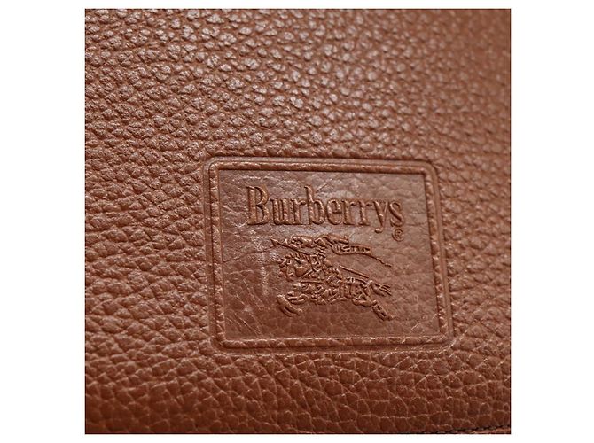 Autre Marque Borsa a Spalla Burberrys in Pelle Marrone Auth bs22432 - vista 17