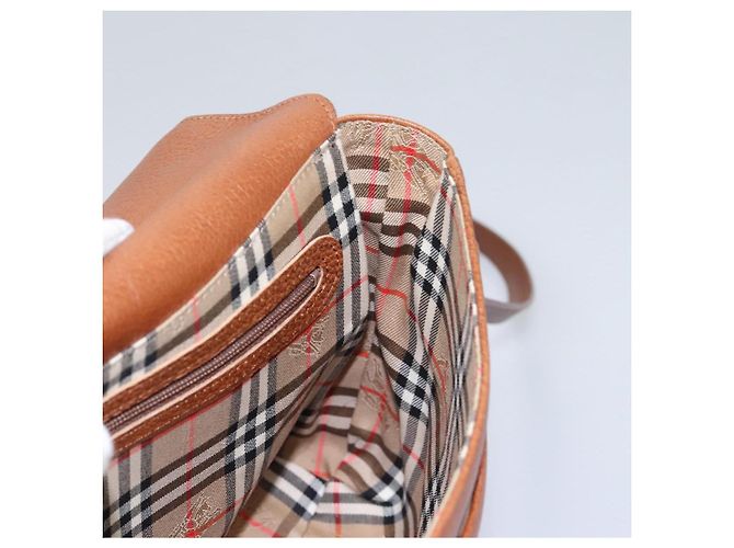Autre Marque Borsa a Spalla Burberrys in Pelle Marrone Auth bs22432 - vista 20