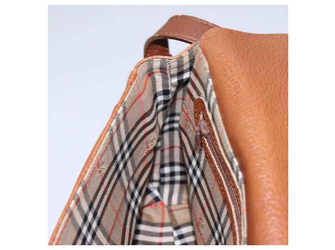 Autre Marque Borsa a Spalla Burberrys in Pelle Marrone Auth bs22432 - vista 21