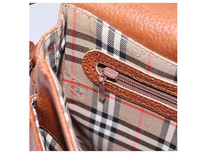 Autre Marque Borsa a Spalla Burberrys in Pelle Marrone Auth bs22432 - vista 22