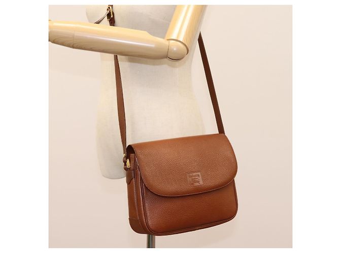 Autre Marque Borsa a Spalla Burberrys in Pelle Marrone Auth bs22432 - vista 23
