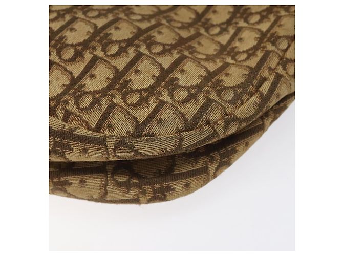Borsa a spalla in tela Trotter Christian Dior marrone oro Auth bs22491 D'oro - vista 12