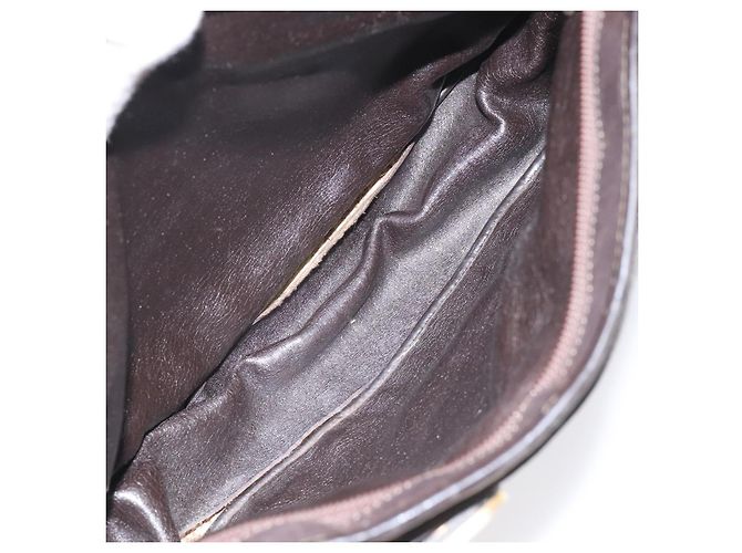 Borsa a spalla in tela Trotter Christian Dior marrone oro Auth bs22491 D'oro - vista 17